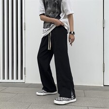 春夏运动休闲裤男直筒垂感ins潮牌港风抽绳西裤C930P38，男装休闲裤，星座1116-2