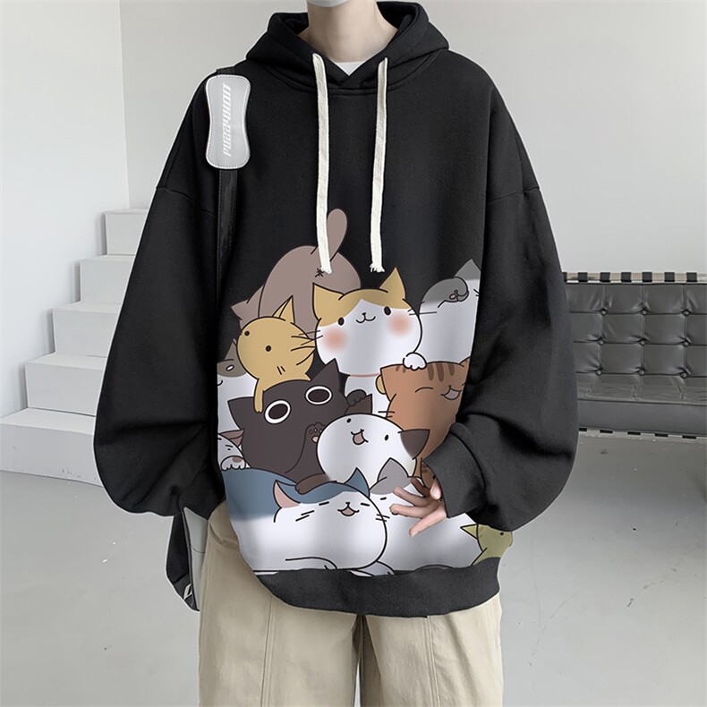 连帽卫衣男大码运动服帽衫外套WY2162-P35 加绒款-P40图片