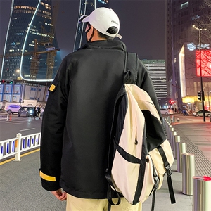 春秋季韩版帅气潮流男装上衣外套休闲百搭潮牌工装夹克J图片