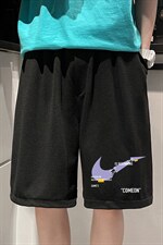 MK37259-P15冰丝短裤男士大码宽松休闲五分裤男运动中裤，男装休闲裤，电商A040