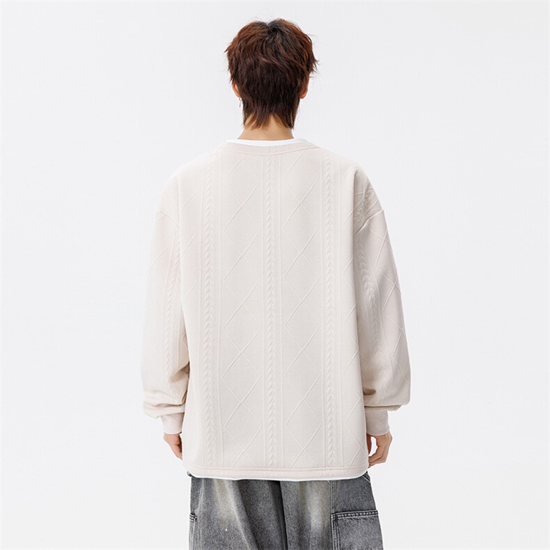 潮流宽松假两件卫衣潮牌休闲上衣A161-MT-2601-P45,男装卫衣,电商A161