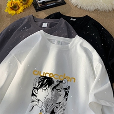 量大优供抖音视频支持得物配合二开美式满天星亮片短袖T恤MTX355，男装T恤，电商A486