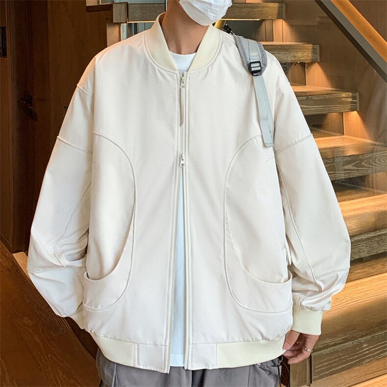 新款港风个性棒球服宽松二开夹克男DSA157B-J218-特P73图片