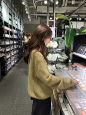 短款长袖镂空蝴蝶针织衫上衣女装早秋新款高级感罩衫，女装针织衫/毛衣，半城羊绒