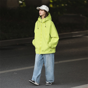 Cityboy情侣 时尚连帽冲锋衣外套夹克 团体班服图片