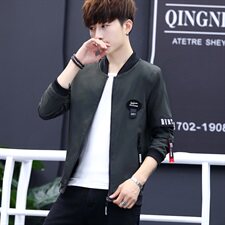 外套男韩版潮流修身帅气秋季衣服春秋新款棒球服薄款夹克H617，男装夹克，星座509