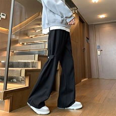 厚款加绒毛呢宽松直筒休闲裤长裤KD631J-P50加绒P70，男装休闲裤，电商D312-1