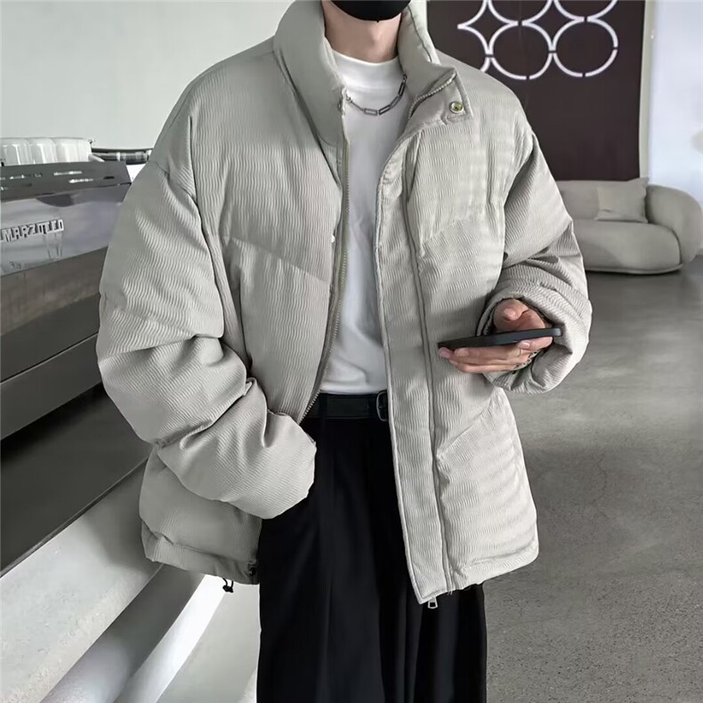 高级感冬季面包棉服轻熟风情侣休闲肌理感男女外套MF6032P115,男装棉衣,星座1116-2