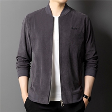 中青年男士外套春季新款百搭休闲装棒球领夹克外套男JTZ8889-P130，男装夹克，电商B212（原钱塘6029）