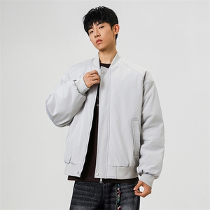 冬季clean纯色棒球服领棉服加厚短款棉衣 HZ8815-特P68不议价图片