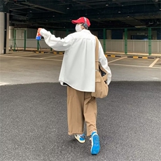 春夏季新款衬衫潮流慵懒男方领宽松型衬衫BK024P38，男装衬衫，星座1116-2