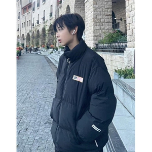 潮牌美式复古字母面包棉服男冬季情侣高街棉衣外套 MC07图片