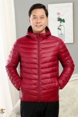 男士中老年90绒轻薄连帽羽绒服外套男款秋冬休闲羽绒轻便外套，男装羽绒服，钱塘723