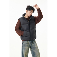 90%绒新标有报告短款宽松羽绒服马甲上衣Y981/P210现货，男装羽绒服，星座202