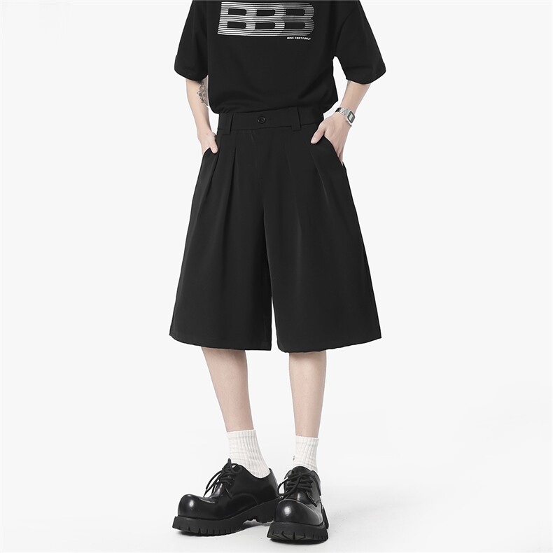 美式无影墙2025夏装冰丝短裤男士宽松西裤五分中裤DK602-P40,男装休闲裤,电商042