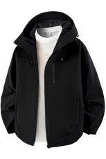 新款男女高品质户外登山服青少年学生冲锋衣夹克外套HS6633-P80，男装夹克，星座1206（原A206）