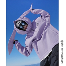 防风防水防寒兔耳朵保暖滑雪服男女银狐绒加厚外套M38-P125控178，男装棉衣，电商A001