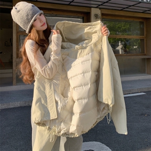 【新品】格子撞色龟背派克羽绒服(90绒)2C016-9045-P285-K418图片