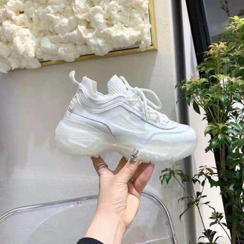 春季新款韩版潮流网红水晶底运动鞋透气老爹鞋，其它，她他麦