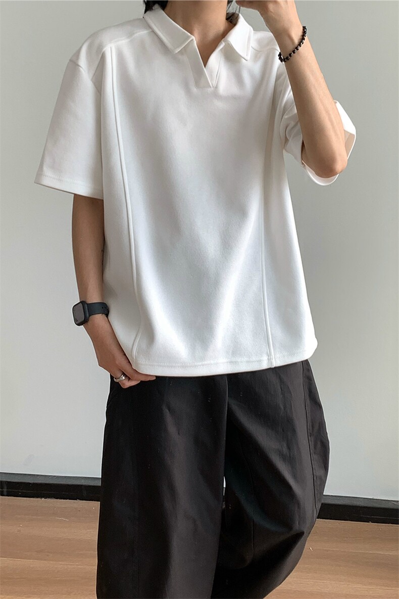 大货重磅POLO衫夏季短袖翻领半袖上衣cleanfit正肩t恤衫S419特28,男装T恤,电商A233-1