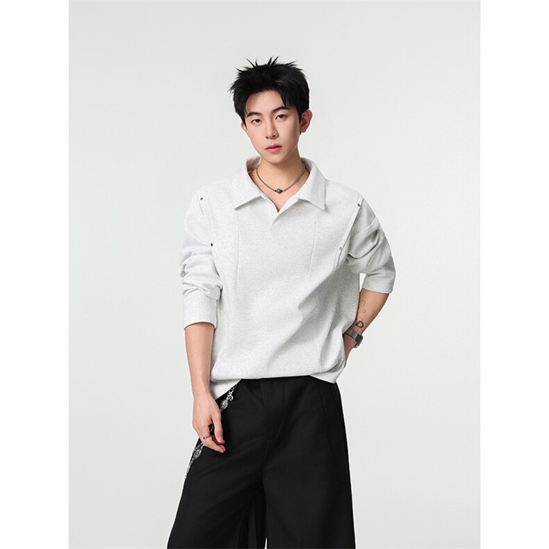 加绒加厚polo衫卫衣美式cleanft套头衫504-T504-特P28（加绒P33）,男装卫衣,星座504