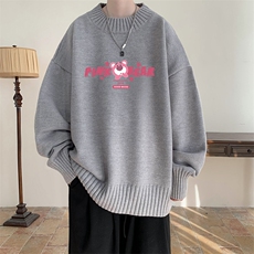 半高领毛衣男士大码针织衫男毛线衣男M18329-P45加绒款-P65，男装针织衫/毛衣，电商A040