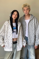 2026秋季新款卫衣5Q1101-TP5588美式小碎花连帽卫衣休闲情侣，男装卫衣，电商A102