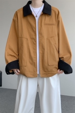 8XL-M明星同款工装猎装夹克哈灵顿外套男底特律衬衫秋季JK1325P88，男装夹克，电商D206-1