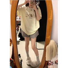 M397*P25日系动漫元素T恤男短袖宽松情侣装，女装T恤，星座617A-2