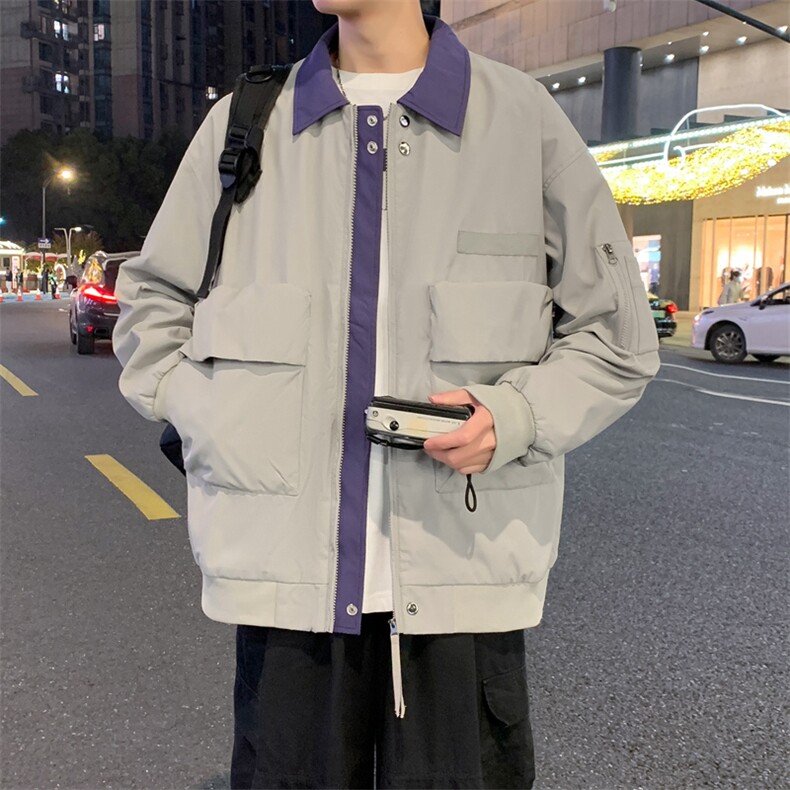 美式多口袋飞行夹克男春季复古机能工装外套 A406 JK3513 特P75图片