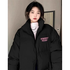 棉服女冬季新款韩系学院风大学生保暖立领外套上衣M312，男装棉衣，星座1116A（原606A-3）