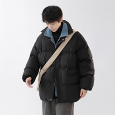 抖音直播2023牛仔假两件棉衣棉服无影墙8218P118严控-158，男装棉衣，电商A030