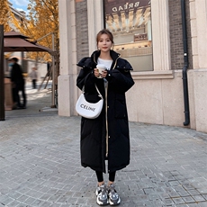 现货主推款东新款韩版宽松贴标连帽棉衣棉服女棉袄厚外套上衣，女装棉衣/棉服，浙宝186