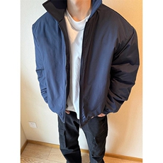 秋冬新款港风大码日系翻领保暖棉服外套男XZ213-MF10-特P68控128，男装棉衣，星座213
