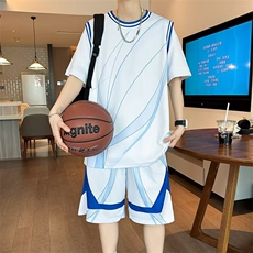夏季短袖t恤男孩大童青少年篮球服初高中学生速干比赛运动服套装，男装T恤，星座1210-1