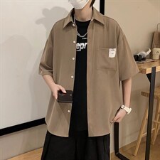 短袖衬衫春款男港风潮流C8803P28,男装衬衫,星座1116-2