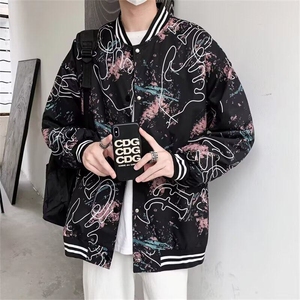 青少年新款棒球服外套男生春秋季潮流帅气休闲百搭夹克衫男装图片