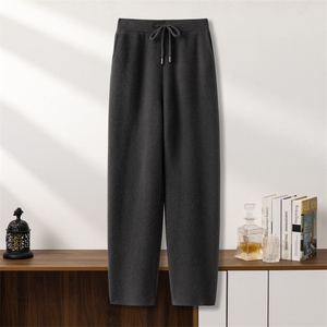 2025秋冬新款百搭四平加厚商务裤，男装休闲裤，台绒羊绒