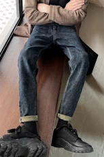 2025年秋冬上新修身小脚牛仔裤韩版显瘦弹力裤子D731/P68，男装牛仔裤，电商B381-2