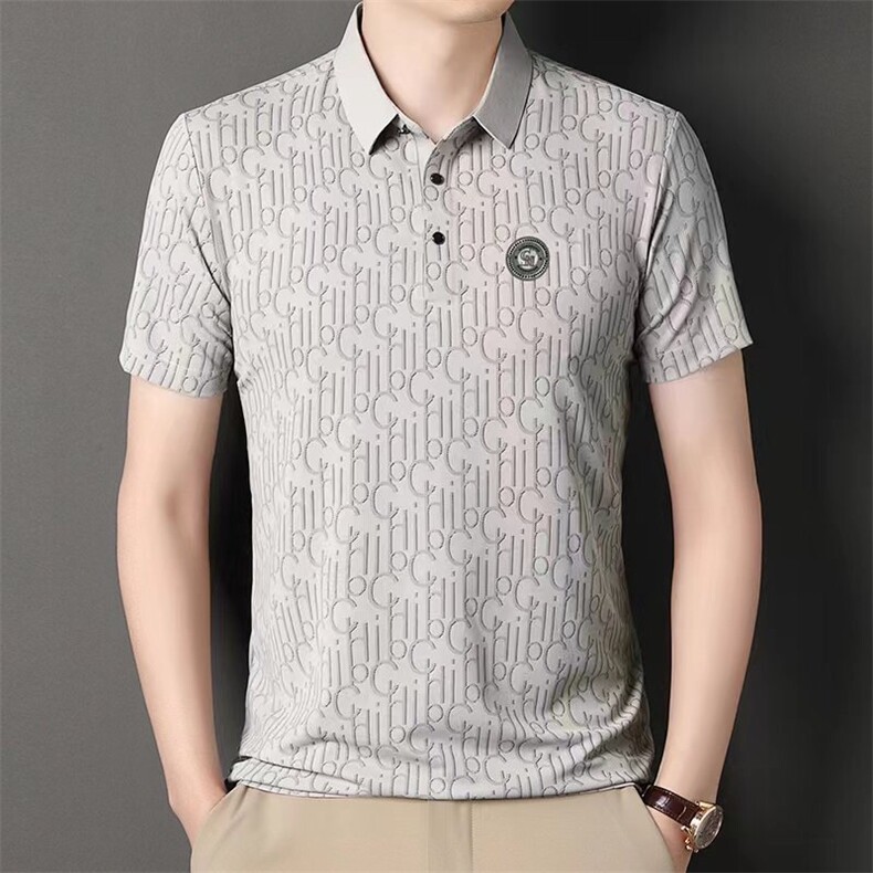 2025舒适百搭polo领短袖男士，男装T恤，鼎晴羊绒