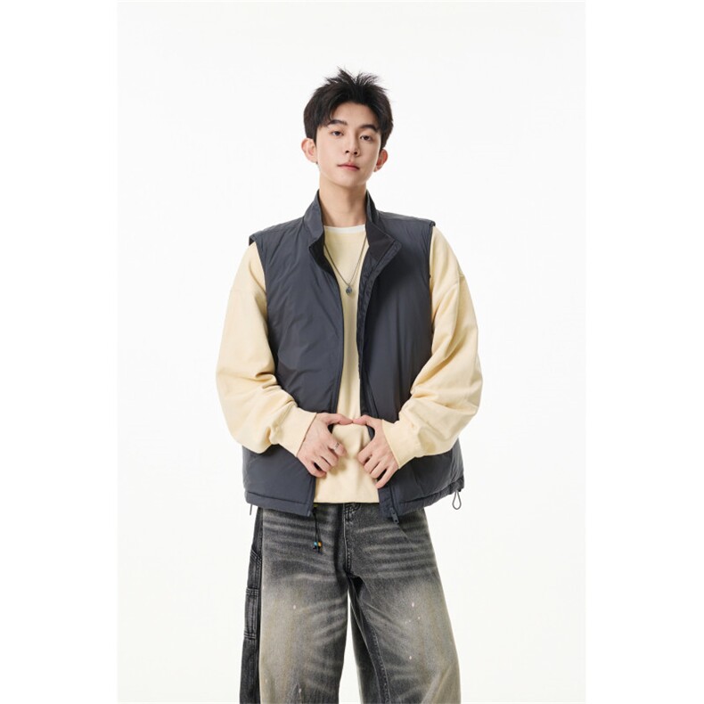90%绒新标有报告短款宽松羽绒服马甲上衣Y996/P190现货,男装羽绒服,星座202