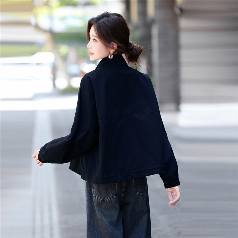 短款风衣外套女2025年秋季新款女装气质小个子休闲时尚上衣,女装风衣,鑫源服饰