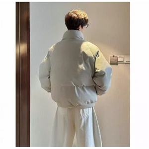 直播现货原版高品质冬季美式帆布皮棉服立体纹理加厚棉衣外套图片