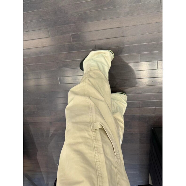 【有货】杏色工装裤男款美式vibe风裤子宽松直筒裤KZD43WW-P45,男装工装外套,星座1007（原301D）