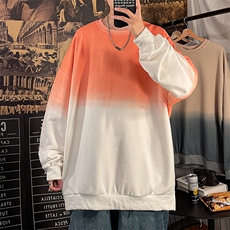 渐变染色卫衣秋冬款连帽ins港风宽松潮流百搭衣服外套W1329-P30，男装卫衣，星座512-4