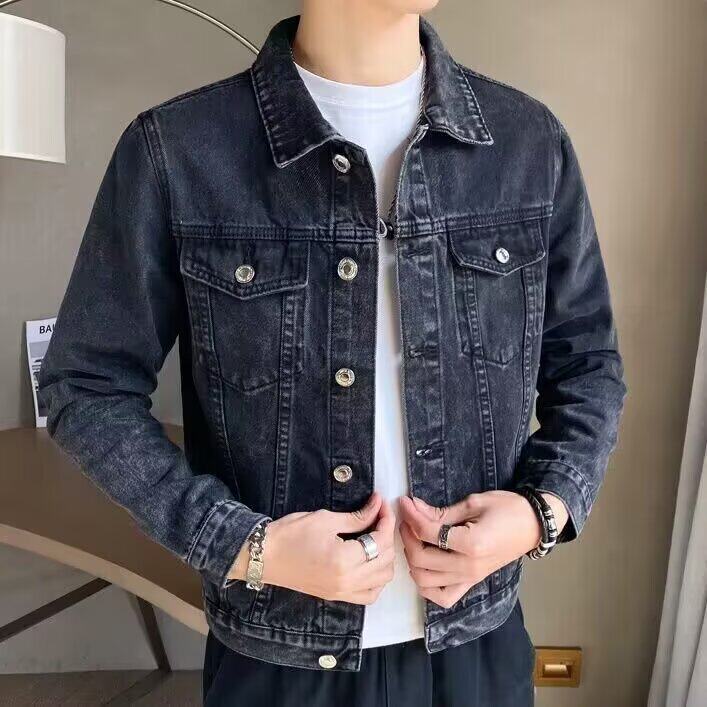 春秋牛仔外套男士韩版修身潮流青年夹克,男装工装外套,星座410-7