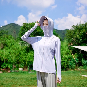 UPF50+冰丝防晒衣女夏2025新款防紫外线原纱防晒服薄款外套图片