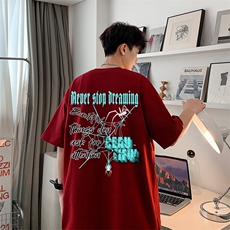 2024夏季港风短袖T恤男重磅230g纯棉DT1015P25控39，男装T恤，电商A086