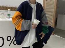 秋冬新款拼色外套，其它，Fairy mall