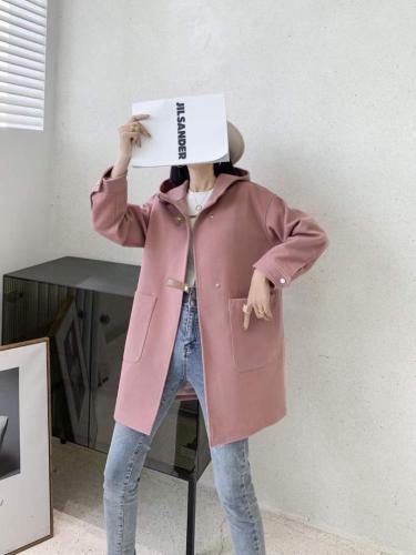 2021春装新款韩版中长款连帽外套,女装,天使格格